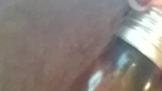 Milf Public Masturbation with Lightbulb at Laundry Mat