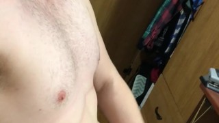 Guy Has an Intense Orgasmic Huge Cumshot