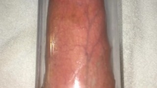 after 10 min penis pump session