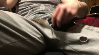hunk daddy stroking one out all night long edge
