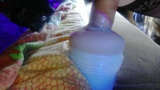 shemale fuck Fleshlight pussy slow motion