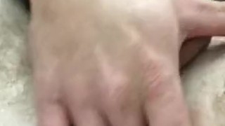 Fingering my asshole in the dollar tree bathroom