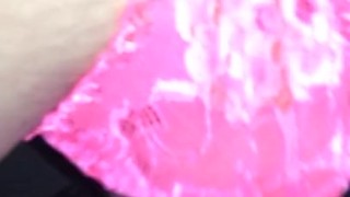 Sissy bent over with cumshot Finish
