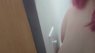 Kinky snapchat story in dorm bathroom