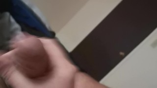 Jerk off and cum shot