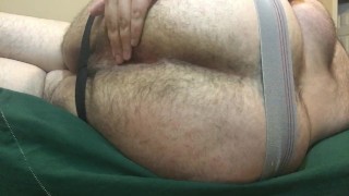 Toying my hairy hole