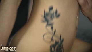 Hardcore cock sucking and pussy fucking from old man