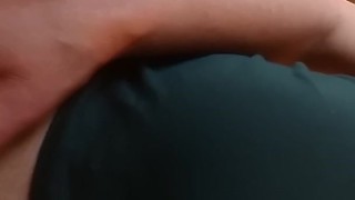 Tgirl flashing cock in booty shorts. Follow me and thumbs up my content!