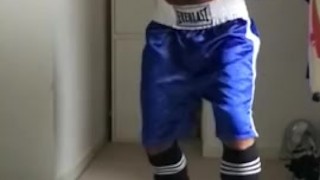 working the heavy bag in slow motion