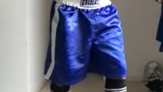 working the heavy bag in slow motion