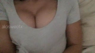 INTRODUCING MYSELF WITH SQUEEZING MY TITTIES, MY VIRTUAL HANDSHAKE