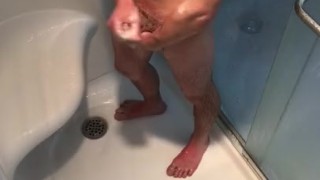 Shower jerk off