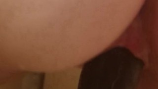 Totally got caught masturbating in the shower by one of my man toys.