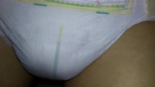 Diaper guy filling my diaper