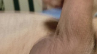 Close up! Uncut cock jerking off sensually while his wife films[4K]