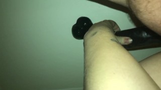 18 year old teen mom tried to fit 16in Dildo first time