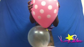 Kassey Starr Covered in Balloons