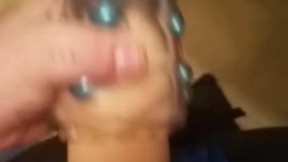 Transman fucks pocket pussy with huge dick