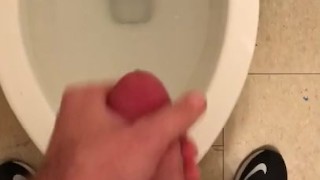 Secretly jacking off at work