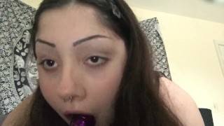 goth girl loves sucking