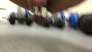 FUCK - Unexpected CUMSHOT - Ball TORTURE at the Gym ** PART 2 **