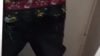 Cum splattered mirror
