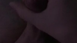 Jerking off, close view with cumshot