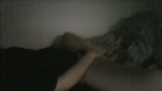 Late night wet japanese girl masturbation at webcam, hip thrusting orgasm