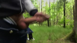 Can't help CUMMING in the Woods ** CUM Explosion with a very Big LOAD **