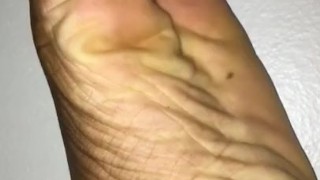 Black male feet size 12