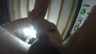 perfect sneaky blowjob by my sexy Gf in her back shed.