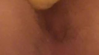 Teen stretching His hairy hole