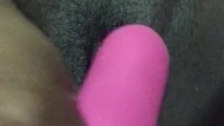 Watching my stepdaughter fucking her tight pussy while jacked off