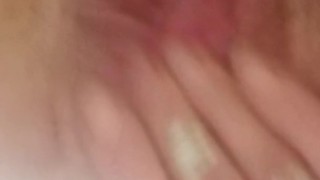 Close up dildo fuck - creamy pussy