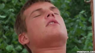 European stud woken just in time for big dick bareback