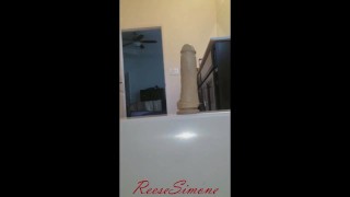 ReesiSimone Bathroom Dildo Fuck