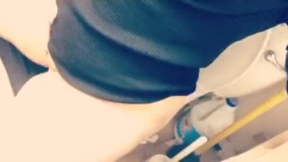 Naughty librarian has quick playtime at work