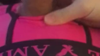 Teen vocal cum in pink undies