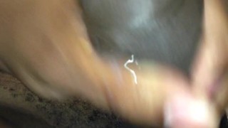 Huge black cock makes huge mess
