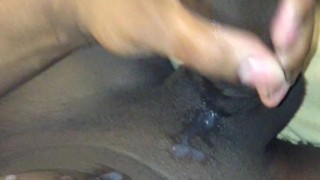 Huge shooting cum shot all over myself and grunts
