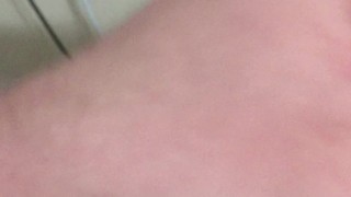 Stroking my long cock