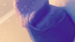 Jacking off with cum