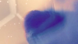 Jacking off with cum