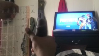 Measuring massive 7 inches cock