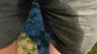 Night Time Outside Shorts Pee