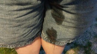 Night Time Outside Shorts Pee