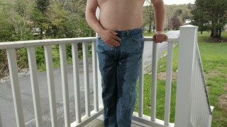 Peeing Myself on the Porch