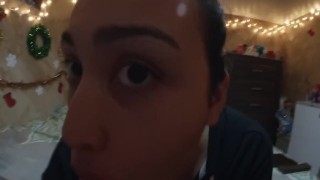 Go Pro Blowjob with Messy Facial