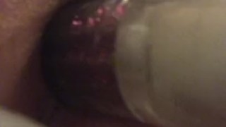Nice big dildo in my ass