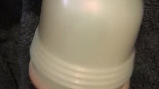 Fucking and edging myself with Fleshlight